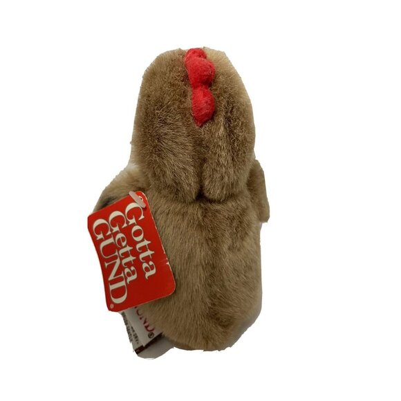 Gund  My Name is Peppers Brown Hen  Chicken  Rooster Bird 6Stuff " x 4" - Picture 2 of 4
